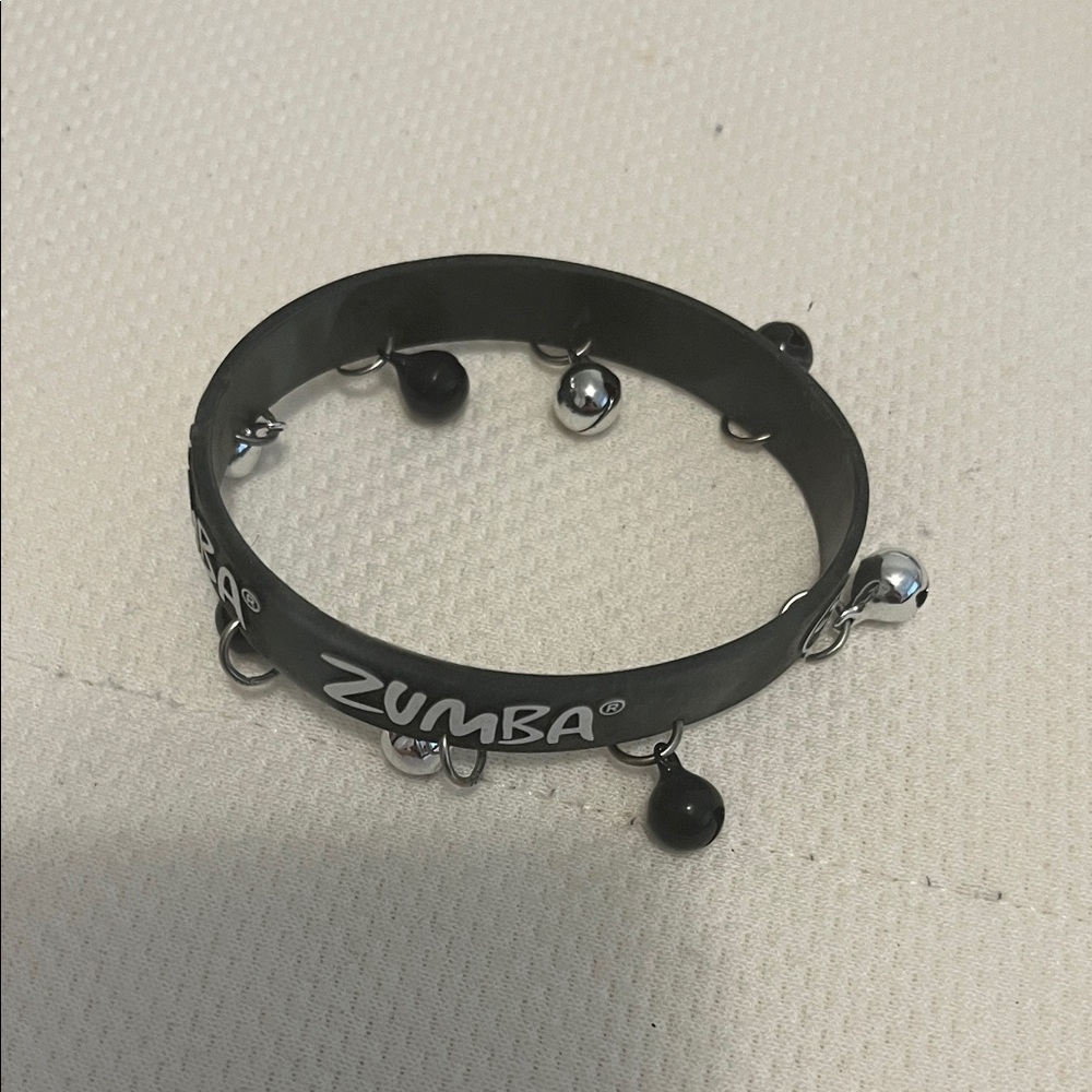 Zumba Fitness Black and Silver Bracelet with bells